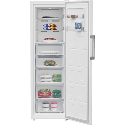 Морозильна камера Beko, 187x60x71, 286л, 1дв., E, NF, білий (B1RFNE314W)