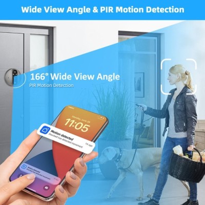 Розумний відеодзвоник TUYA Door Bell Eye RH-PD8A Сірий