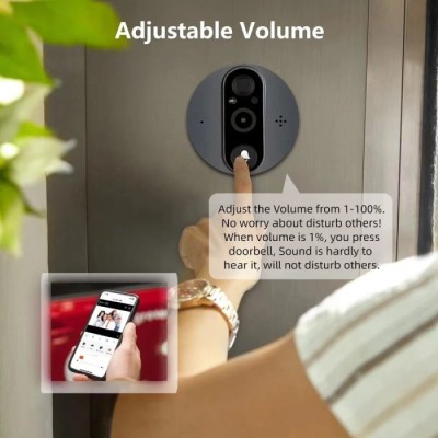 Розумний відеодзвоник TUYA Door Bell Eye RH-PD8A Сірий