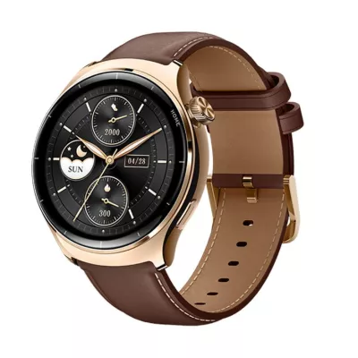 Смарт-годинник Mibro Lite 3 Pro 45мм, 1.32", 466x466, AMOLED, BT 5.3, GPS, 5 ATM, рожево-золотий