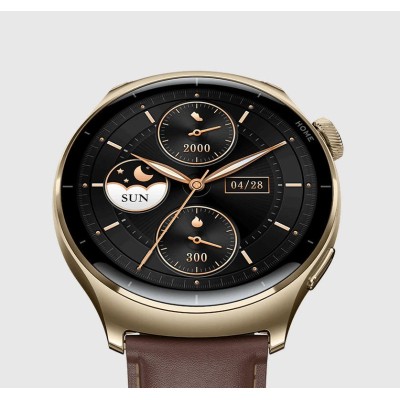 Смарт-годинник Mibro Lite 3 Pro 45мм, 1.32", 466x466, AMOLED, BT 5.3, GPS, 5 ATM, рожево-золотий