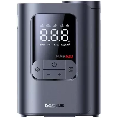 Автокомпресор OS-Baseus GoTrip VA1 Super Mini Wired Inflator 22-Cylinder Cosmic Black (Includes: Air Hose x1, Air Nozzles x3, Ch