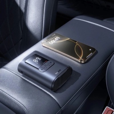 Автокомпресор OS-Baseus GoTrip VA1 Super Mini Wired Inflator 22-Cylinder Cosmic Black (Includes: Air Hose x1, Air Nozzles x3, Ch