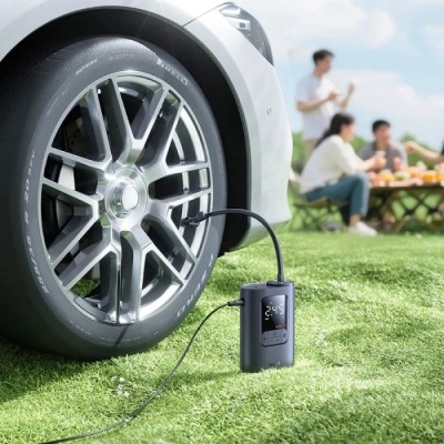 Автокомпресор OS-Baseus GoTrip VA1 Super Mini Wired Inflator 22-Cylinder Cosmic Black (Includes: Air Hose x1, Air Nozzles x3, Ch
