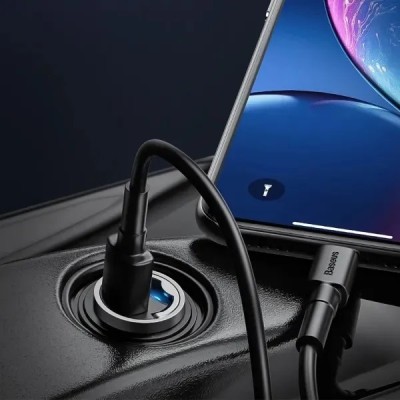 Автом. зарядний пристрій Baseus Tiny Star Mini Type-C 30W (C00035001121-00) чорний