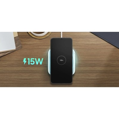 Бездротовий зарядний пристрій SAMSUNG 15W Wireless Charger Pad w/o TA EP-P2400BWEGEU / Білий