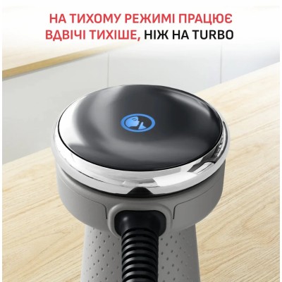 Блендер Tefal заглибний Quickchef+ 1000Вт, 3в1, чаша-800мл, чопер-1000мл, турборежим, сріблясто-сірий (HB67MB30)