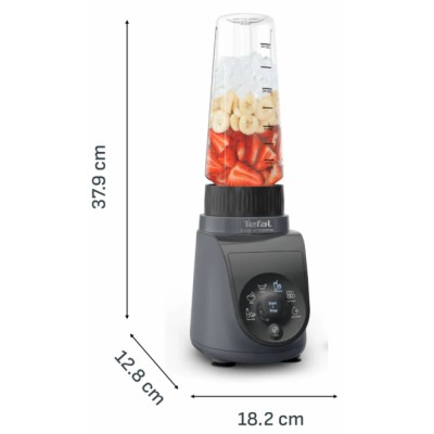 Блендер Tefal стаціонарний Blend UP Essential, 800Вт, чаша-700мл, тритан, чорно-сірий (BL1EHBF0)