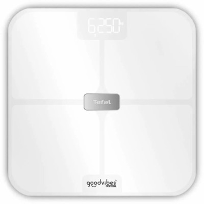 Ваги Tefal підлогові Goodvibes Sport, 200кг, Bluetooth, AAAx4 в комплекті, скло, білий (BM9740F0)