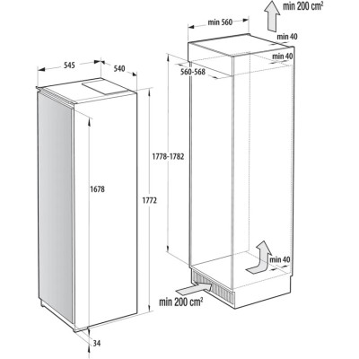 Вбуд. холодильник GORENJE RI517E41WF (HI31282)