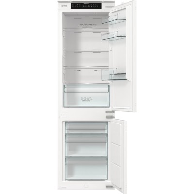 Вбуд. холодильник з мороз. камерою Gorenje, 177х55х54см, 2 двері, 176(76)л, А+, NF+, Зона св-ті, Диспл, Біли (NRKI517E41)