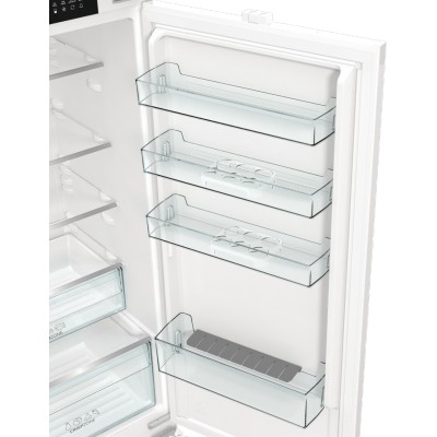 Вбуд. холодильник з мороз. камерою Gorenje, 193х55х54см, 2 двері, 208(76)л, А+, NF+, Зона св-ті, Диспл, Біли (NRKI519E41)