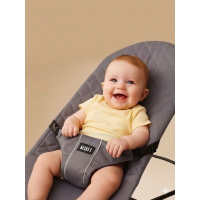 Дитячий шезлонг Kidilo Shaking chair DKL-601 Dark Grey
