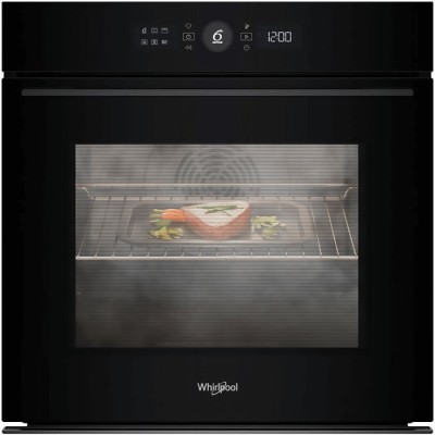 Духова шафа Whirlpool електрична, 73л, A+, дисплей, конвекція, піроліз, телескопічні напрямні, чорний (WOI5S8PPM1SBA)