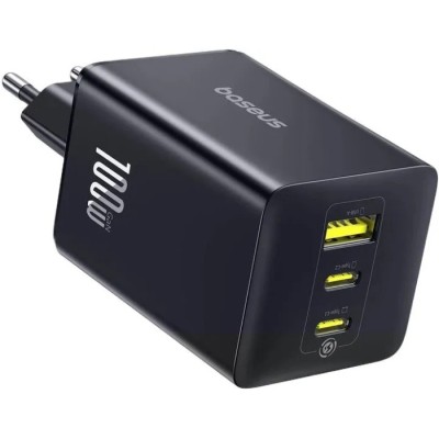 Зарядний Пристрій Baseus EnerFill FE11 Fast Charger 2Type-C+USB 100W (P10182102123-00) Cosmic Black
