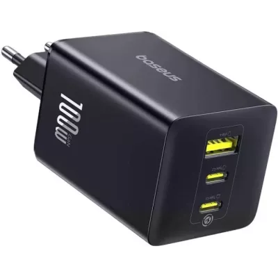 Зарядний Пристрій Baseus EnerFill FE11 Fast Charger 2Type-C+USB 100W (P10182102123-00) Cosmic Black