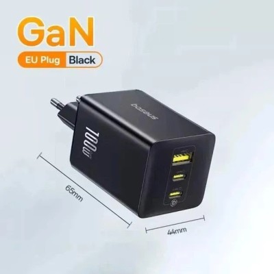 Зарядний Пристрій Baseus EnerFill FE11 Fast Charger 2Type-C+USB 100W (P10182102123-00) Cosmic Black