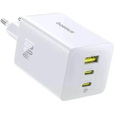Зарядний Пристрій Baseus nerFill FE11 Fast Charger 2Type-C+USB 100W (P10182102213-00) Moon White