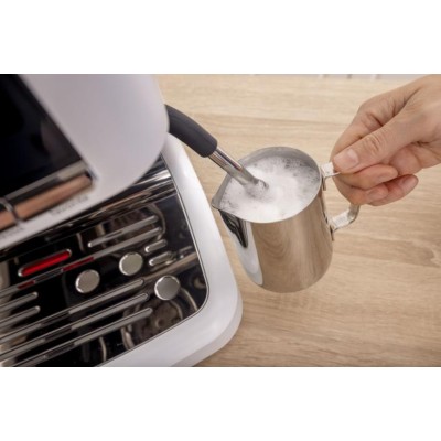 Кавоварка Gorenje ріжкова 2.5л, кавомолка 0,25л, капучинатор, кнопочне керування, білий (GSACM20W)