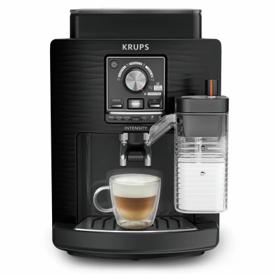 Кавомашина Krups Intensity Milk 1.7л, зерно, автомат.капучинатор, авторецептів - 4, чорний (EA5028E0)