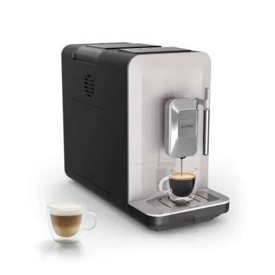 Кавомашина Krups My Coffee+ 1.5л, зерно, ОLED дисплей, авторецептів - 3, метал, сірий (EA201BE0)