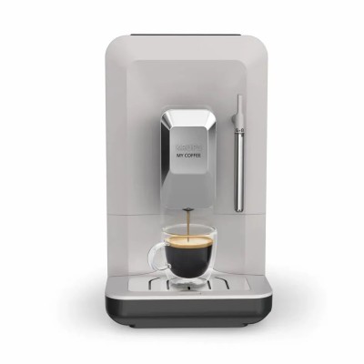 Кавомашина Krups My Coffee+ 1.5л, зерно, ОLED дисплей, авторецептів - 3, метал, сірий (EA201BE0)