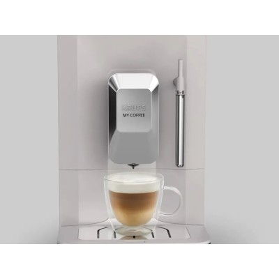 Кавомашина Krups My Coffee+ 1.5л, зерно, ОLED дисплей, авторецептів - 3, метал, сірий (EA201BE0)