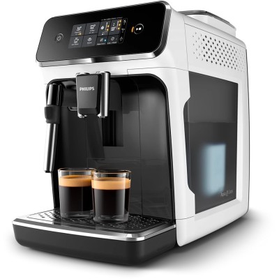Кавомашина Philips Series 2300, 1.8л, зерно+мелена, дисплей, авторецептів -2, білий (EP2223/40)