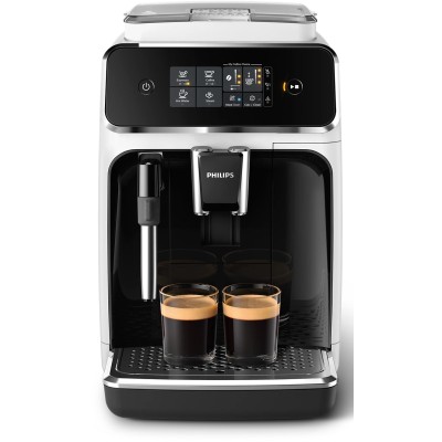 Кавомашина Philips Series 2300, 1.8л, зерно+мелена, дисплей, авторецептів -2, білий (EP2223/40)