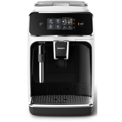 Кавомашина Philips Series 2300, 1.8л, зерно+мелена, дисплей, авторецептів -2, білий (EP2223/40)
