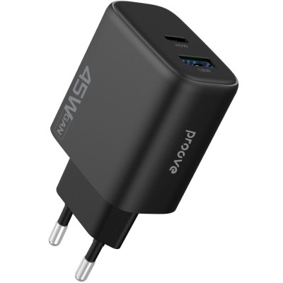 МЗП Proove Silicone Power 2 45W (Type-C+USB) black