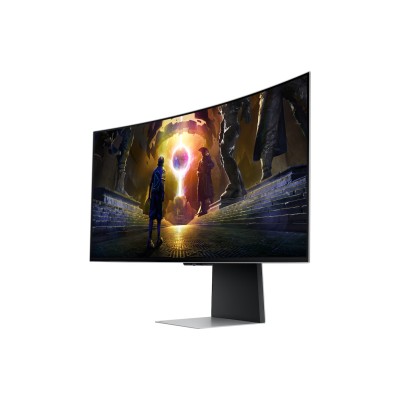 Монітор Samsung 34" Odyssey OLED G85S HDMI, DP, USB, Bluetooth, MM, OLED, 3440x1440, 0.3ms, HAS, FreeSync Premium Pro, CURVED (L