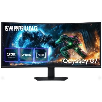Монітор Samsung 40"Odyssey G7 G75F HDMI, DP, USB, VA, 5120x2160, 180Hz, 21:9, 1ms, CURVED (LS40FG756EIXUA)