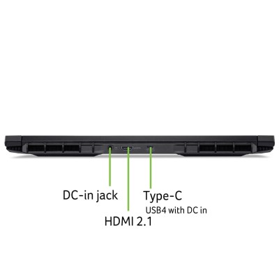 Ноутбук Acer Nitro V 16 ANV16-42 16" WUXGA IPS, AMD R5-240, 16GB, F1TB, NVD4050-6, Lin, чорний (NH.U1JEU.008)