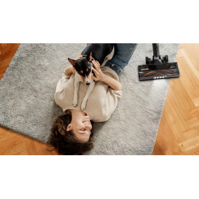 Пилосос Gorenje бездротовий, 125Вт, конт пил -0.6л, автон. робота до 60хв, HEPA, підсвічування, індикатор, турбощітка, матове зо