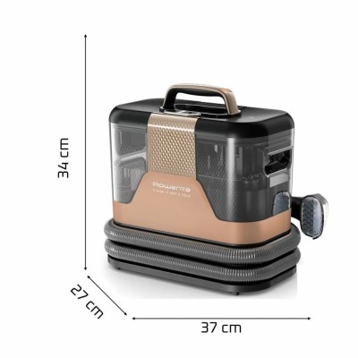 Пилосос Rowenta миючий Clean It Hot & Cold, 1150Вт, конт пил -1,5л, вода -2,3л, 13500 Па, 4 насадки, чорно-золотий (IN7021F0)