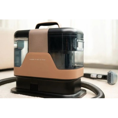 Пилосос Rowenta миючий Clean It Hot & Cold, 1150Вт, конт пил -1,5л, вода -2,3л, 13500 Па, 4 насадки, чорно-золотий (IN7021F0)