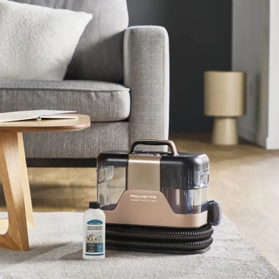 Пилосос Rowenta миючий Clean It Hot & Cold, 1150Вт, конт пил -1,5л, вода -2,3л, 13500 Па, 4 насадки, чорно-золотий (IN7021F0)