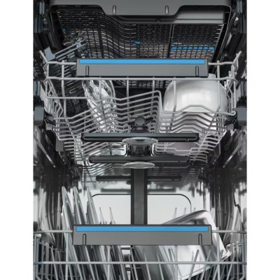 Посудомийна машина Electrolux вбудована, 10компл., Е, 45см, дисплей, інвертор, 3й кошик, чорний (EEA13200L)