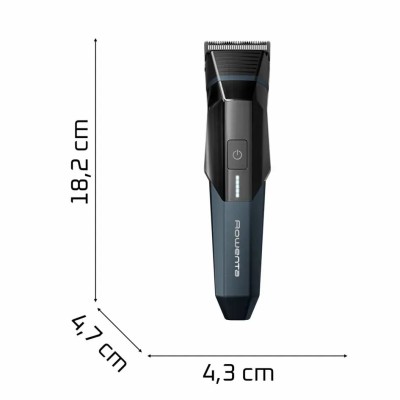 Тример Rowenta X Series 700, для голови, носа, вух і тіла, мережа+акум., роторний мотор, насадок-12, чохол, титан.напил., чорно-