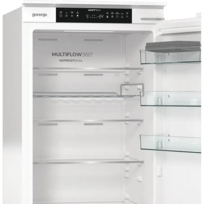Холодильник Gorenje вбудований з нижн. мороз., 193,7x69x55см, 2 двері,284(76)л, А+, NF+, Зона св-ті, Диспл, Wi-Fi, Біли (NRKI519