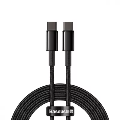 Кабель Baseus Tungsten Gold Fast Charging Type-C to Type-C 100W (2m) (P10319800G21-01) gold