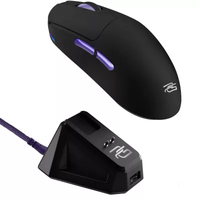 Бездротова ігрова миша Proove Gaming Superfight Wireless with charging dock black/purple