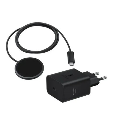 Бездротовий зарядний пристрій 25W Magnet Qi2 (EP-P2900TBEGWW) темно сірий + зарядний пристрій 45W