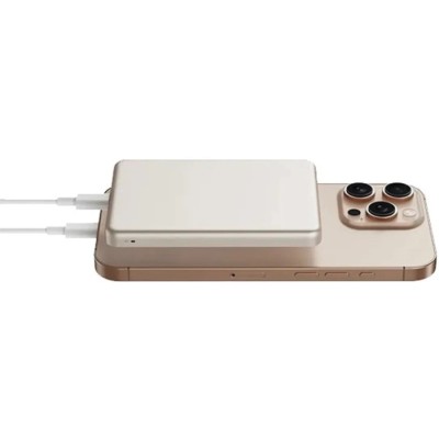 Повербанк Xiaomi Super Slim Magnetic&Wireless 5000mAh 15W (BHR08PLGL) золотий