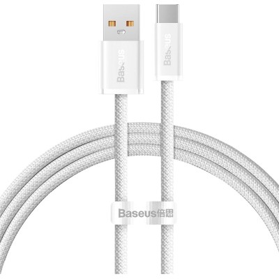 Кабель Baseus USB to Type-C 100W (20V/5A)1m (CALD000602)біл