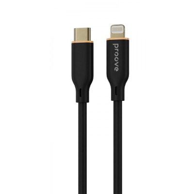 Кабель Proove Jelly Silicone Type-C to Lightning 27W (1m) black