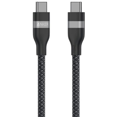 кабель ANKER USB-C to USB-C - 1.8m 240W Upcycled-Braided (Чорний)