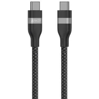 кабель ANKER USB-C to USB-C - 1.8m 240W Upcycled-Braided (Чорний)