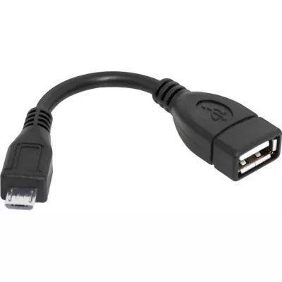 Кабель DEFENDER USB OTG microUSB(M)—USB(F), 8см, пакет